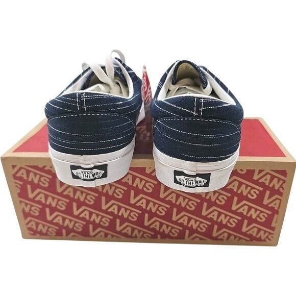 VANS ~Men\'s 9; Woman 10.5~Era Suiting Blue Navy White Stripes Sneakers Shoes NEW main image 12